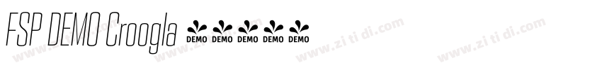FSP DEMO Croogla 4字体转换 FSP DEMO Croogla 4字体转换